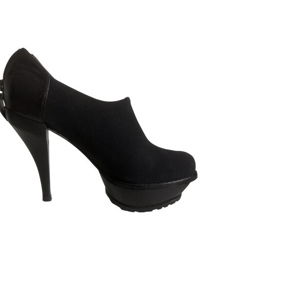 Lisa for Donald J Pliner Black Fabric Platform High Heels Platform – Size 6 - Picture 3 of 14